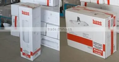 Alibaba modern furniture standing Integrate pillar one piece pedestal basin
