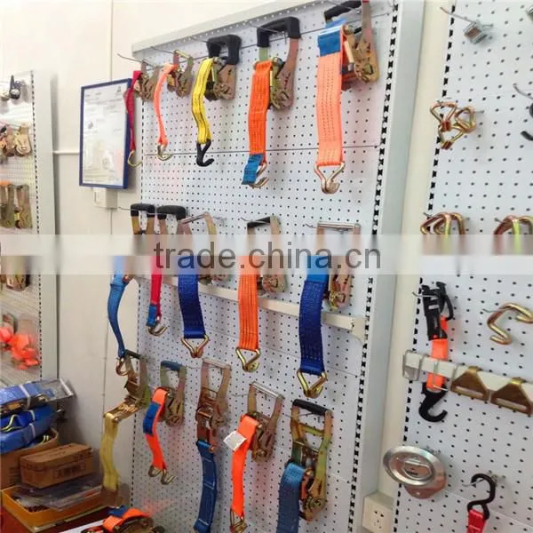 IOS 9001 and CE Certification 10T cargo lashing belt with hooks