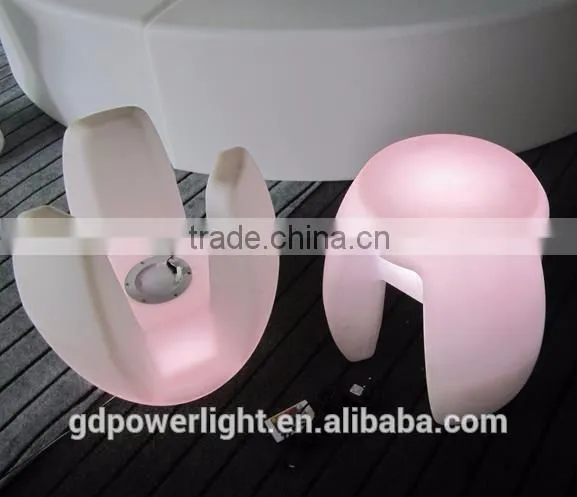 New PE plastic Stool with LED lights and remote control YXF-4340