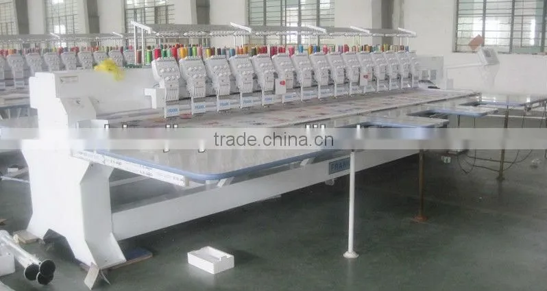 6needles 15heads flat embroidery machine