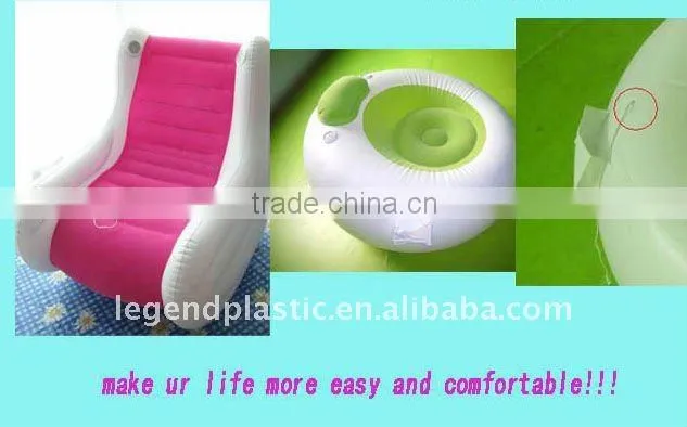 inflatable single football back strap sofa