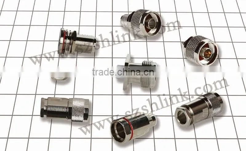 RoHS Certified Right Angle Double N Male Connector