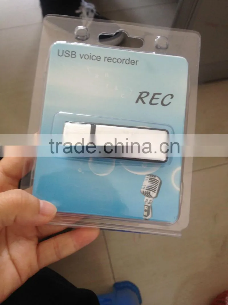 2 in 1 4GB USB Disk digital Voice Recorder Dictaphone Pen USB Flash Drive audio recorder in retail package