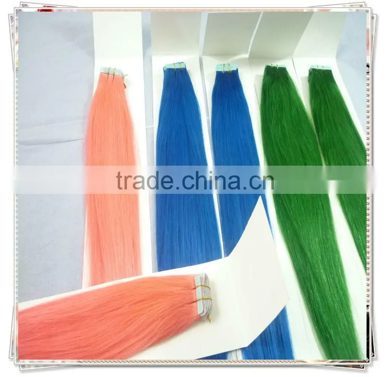 2014 AAAAA Hot Selling Skin Weft PU Hair extension with cheap price