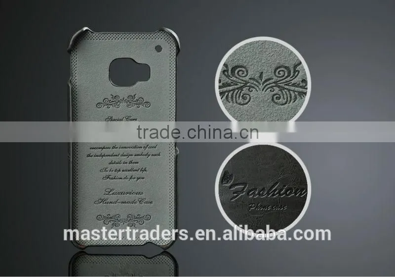 Original Fashion Wax Grain PU Leather Back Cover Case With Card Slot For HTC One M9 MT-3556
