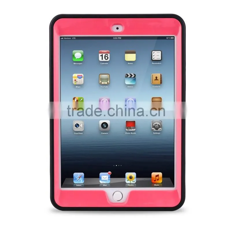 Heavy Duty TPU PC Full Protective Cover For iPad Mini 1/2/3 Armor Hybrid Robot Design Shockproof Case For iPad Mini 123 TB-0266