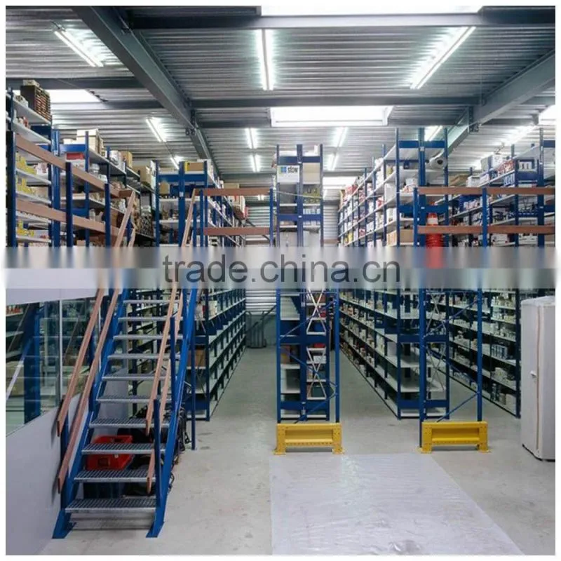 Storage pallet racking mezzanine floor