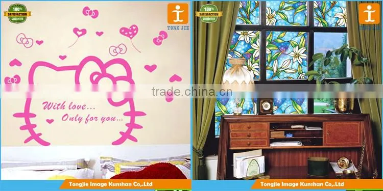 Wholesale customized vinyl sticker, waterproof sticker printing,glass sticker
