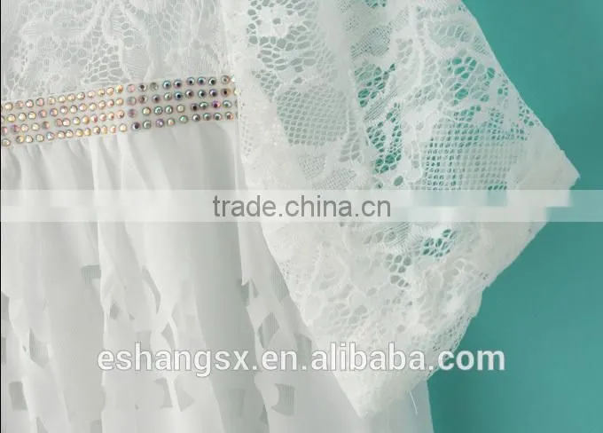 Ladies chiffon short sleeve sexy t-shirt