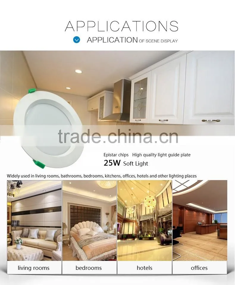 High Power LED Downlight SMD 4000K 25W 150mm Dimmable LED Recessed Light Downlights