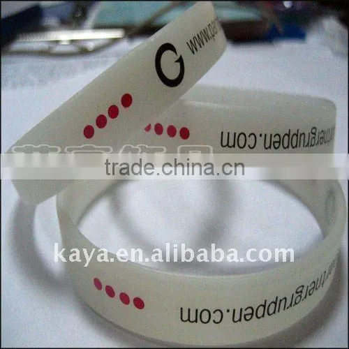 Eco-friendly custom giveaways silicon bracelet