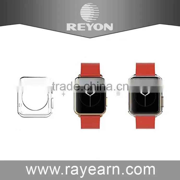 Hot Selling soft tpu cell phone 38mm 42mm Transparent back Case For Apple Watch