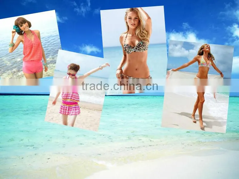 pink chequer print wholesale spandex fabric for bikini/garment