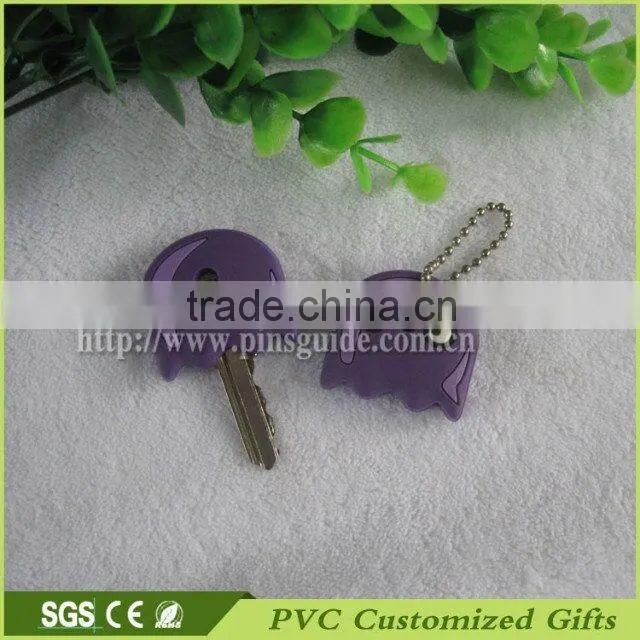 Cartoon shape soft pvc keycover for promotion item