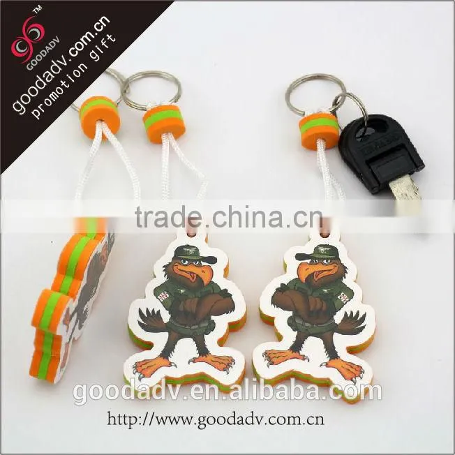 Factory prices promotional logo printed cheap custom plastic keychain