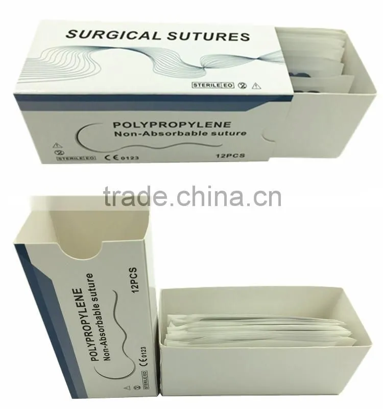 High Quality USP4/0 Polypropylene Monofilament Suture