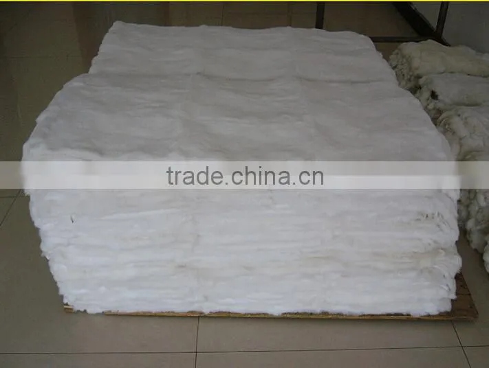 Hot selling 100% Genuine rex rabbit fur plate dyed color