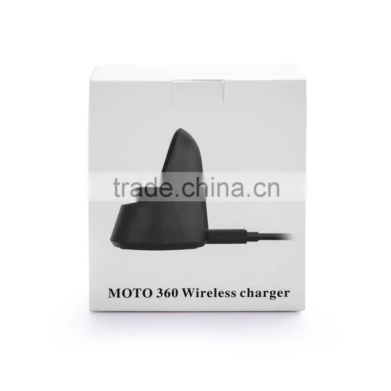 Small smart watch charger holder for Moto 360 smart watch wireless charger