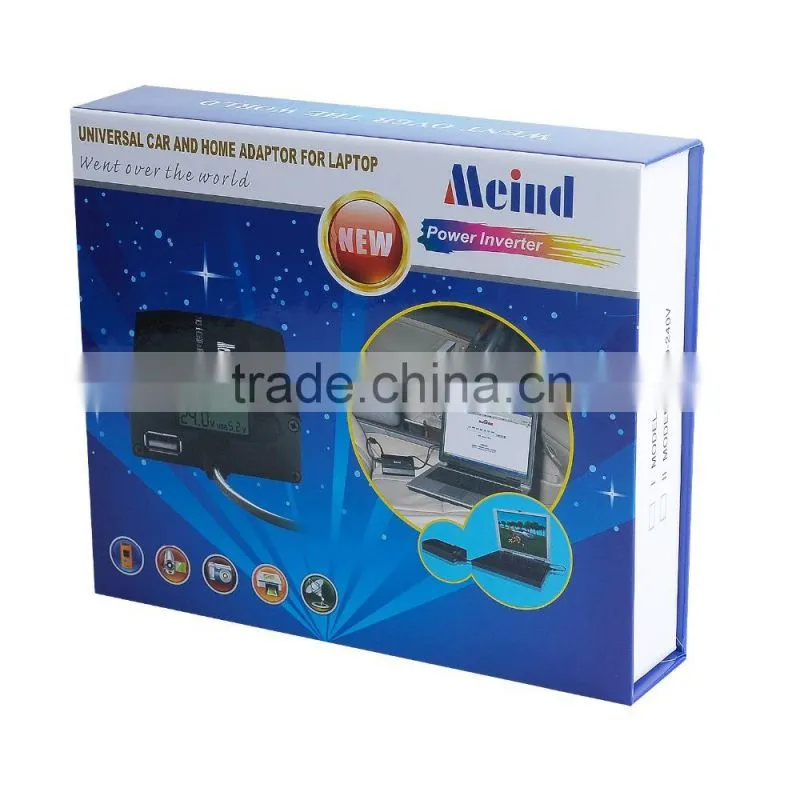 Universal laptop adapter with 8pcs connectors & LCD display for home & car use