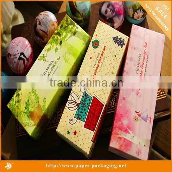High quality white cardboard perfume package design