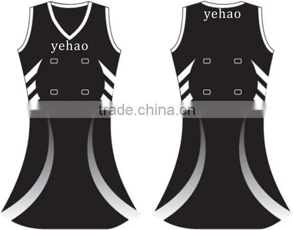 2015 Hot Custom sublimated netball A line dress