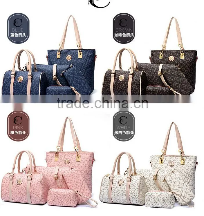 wholesale handbag china High quality trendy branded lady printing handbag bag in bag
