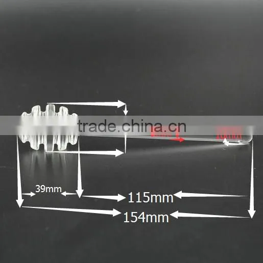 New style fashion 15.4cm glass honey stick