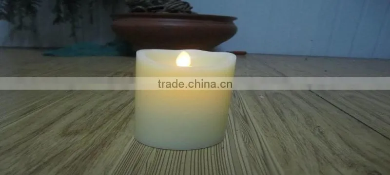 D80*H80mm paraffin pillar electronic swinging Christmas LED candles gifts