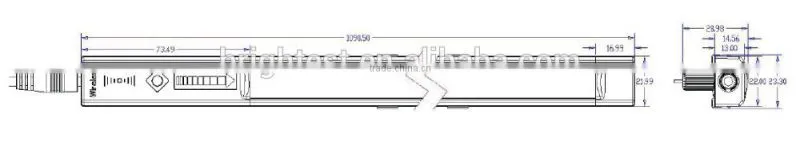 Hot selling wireless RF Touch dimming LED Controller integrate to led linear light