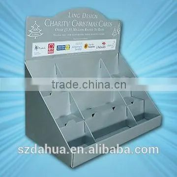 cardboard counter display cartons in display racks