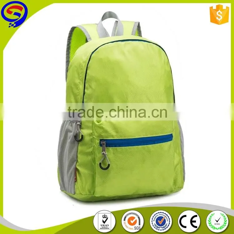 Wholesales waterproof outdoor nylon light weight folded backpack