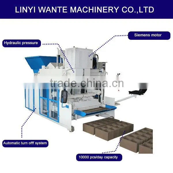 Hot Sell WT10-15 Fully Automatic Egg Laying Movable Concrete Block Making Machine