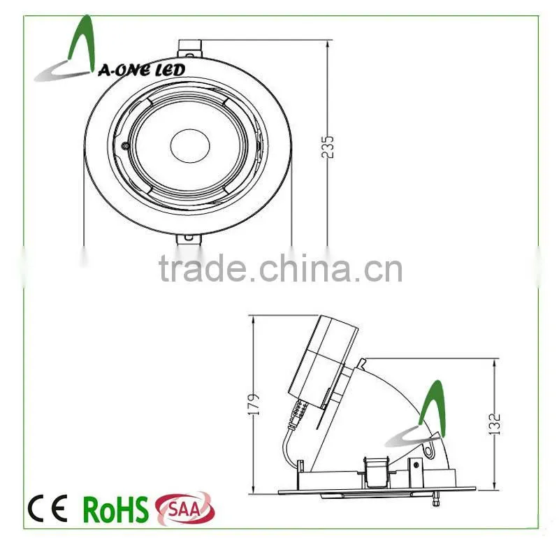 180 degree Adjustable led downlights 28w SMD led gimble downlight with 5 years warranty