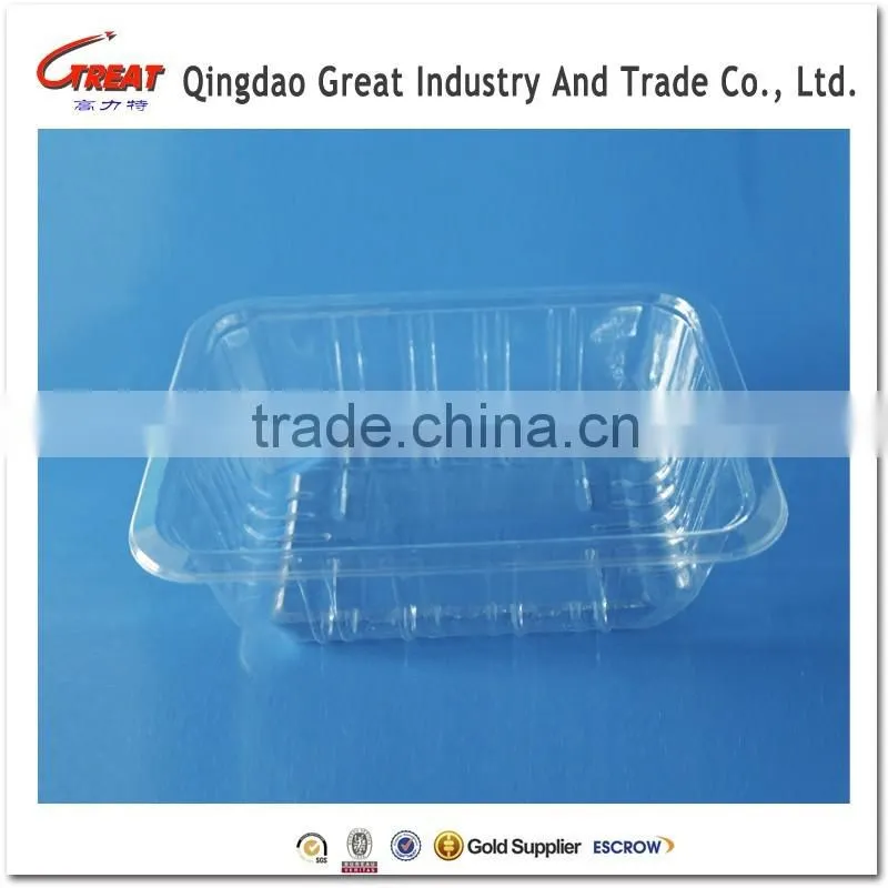 PET Plastic Type and Tray Type fruit salad packaging tray