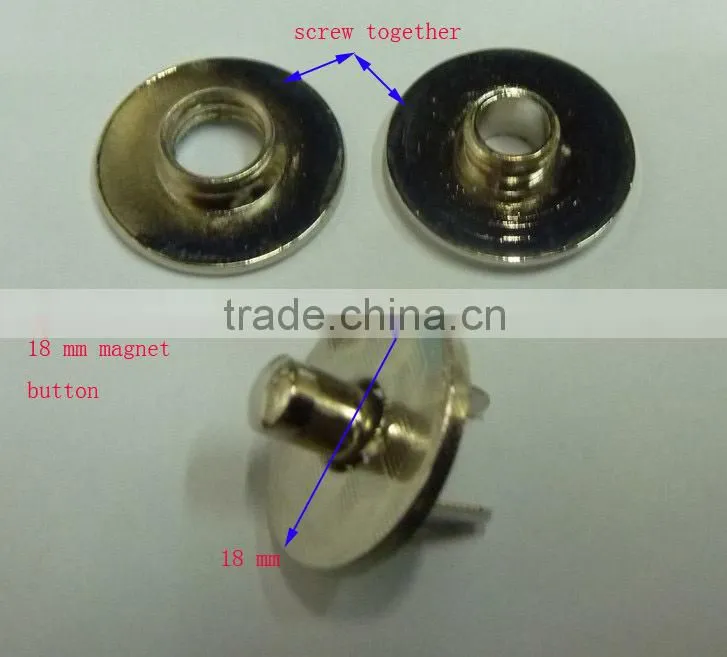 14 mm manget brooch button for purse