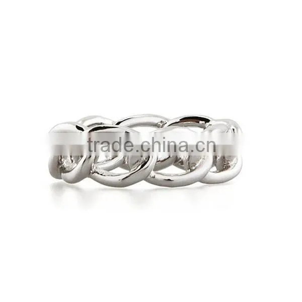 Customized 925 sterling silver Cuban chain link band