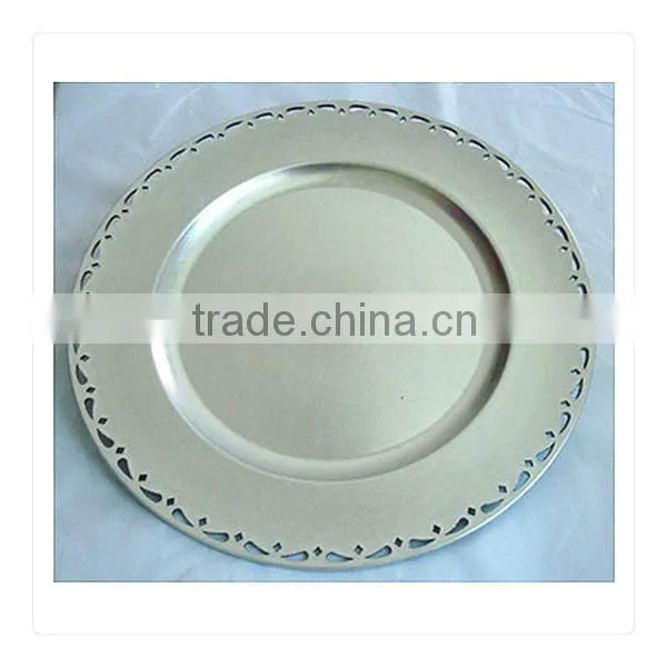 Plastic Decorative Wholesale Charger Plates