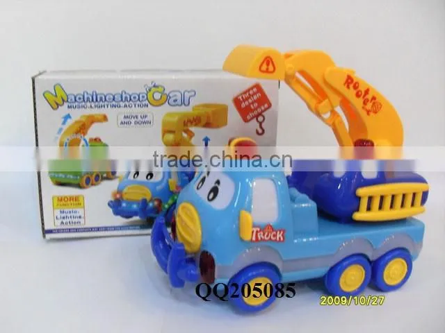 Lovely b/o construction truck 2 colors with light & music