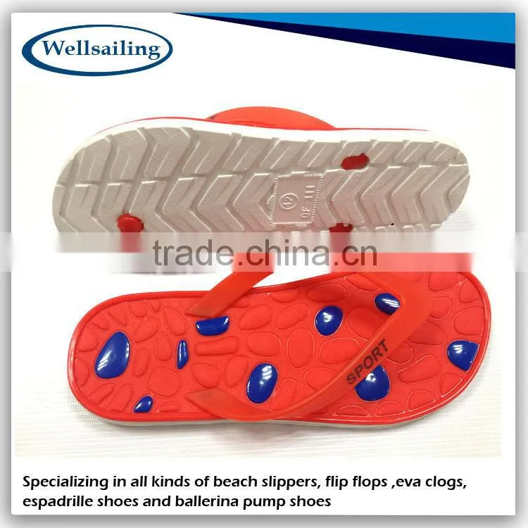 Cheap candy color rubber basic style men low price flip flop white