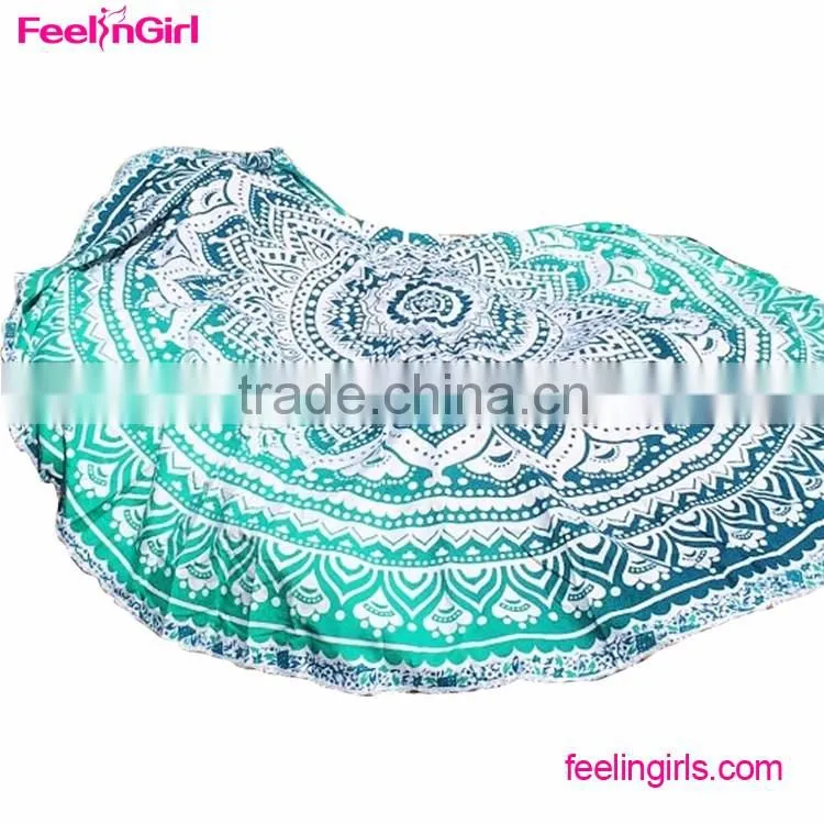 Indian Mandala Round Roundie Tapestry With Freenz Wall hanging Decor Yoga Mat Beach Throw Towel