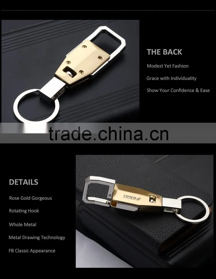 Bottle Shape Rose Gold Plating Metal Alloy Keychain