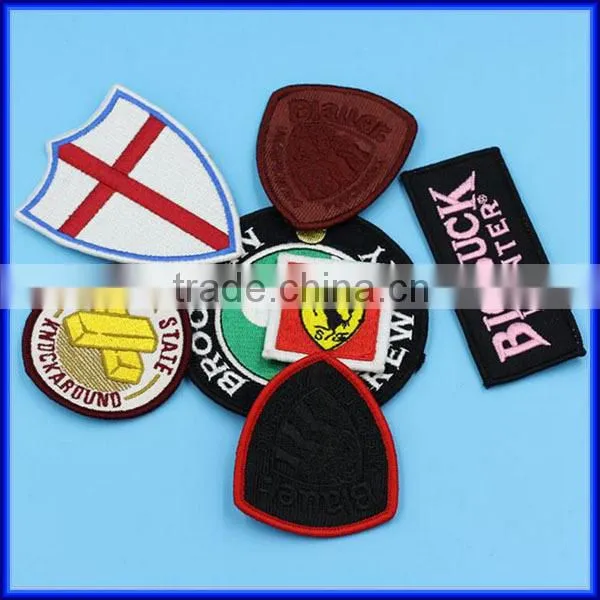 Hot Sales iron on sew applique children embroidery patch, Christmas gift children embroidery applique patches