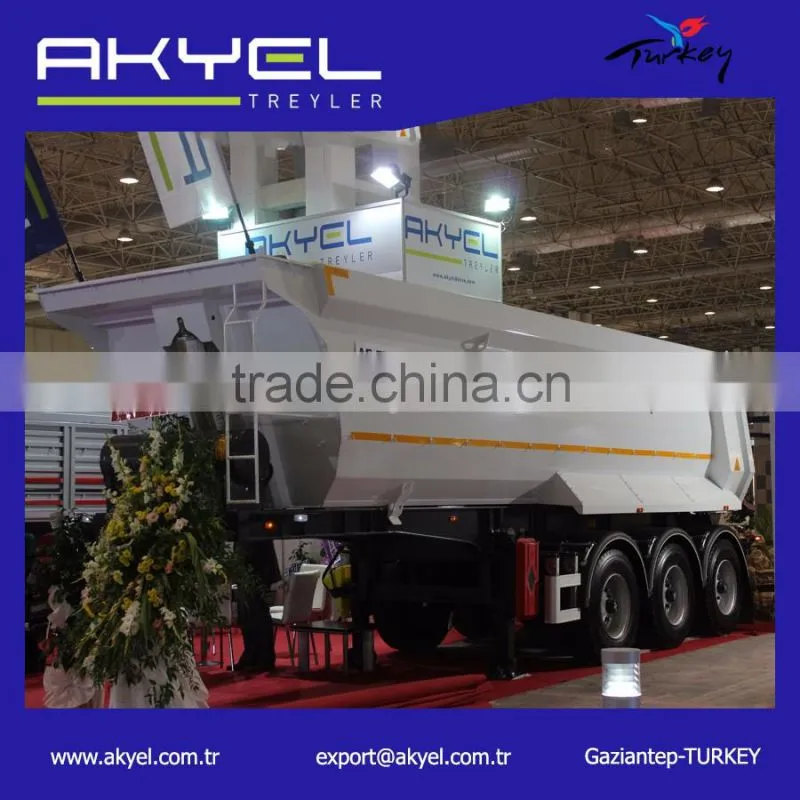 3 axle tipper semi trailer