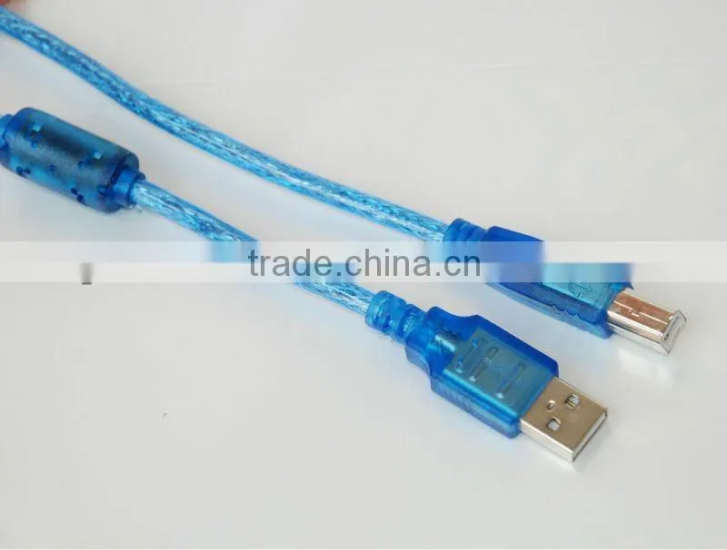 USB 2.0 cable with transfer speed white PVC jacket