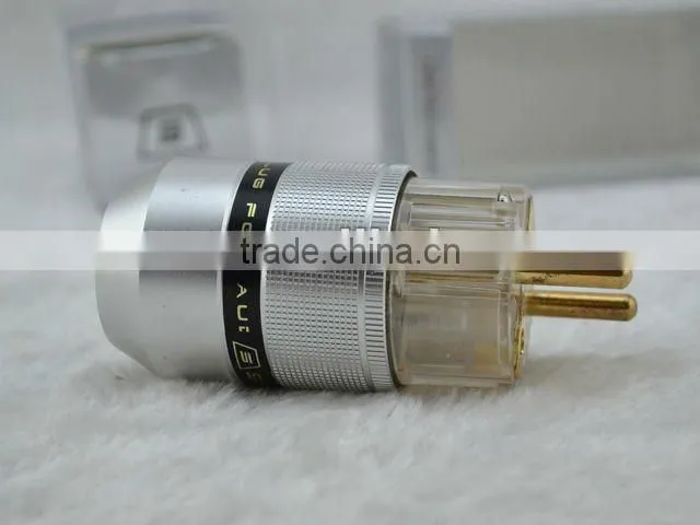 SonarQuest Aluminum metal gold-plated EU Power connector