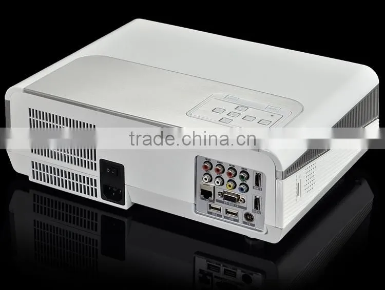 Brightest 4500lumens Built-in Android 4.2.2 Native Full HD Led Android Digital Smart Projector,Wireless connect to iPhone/iPad