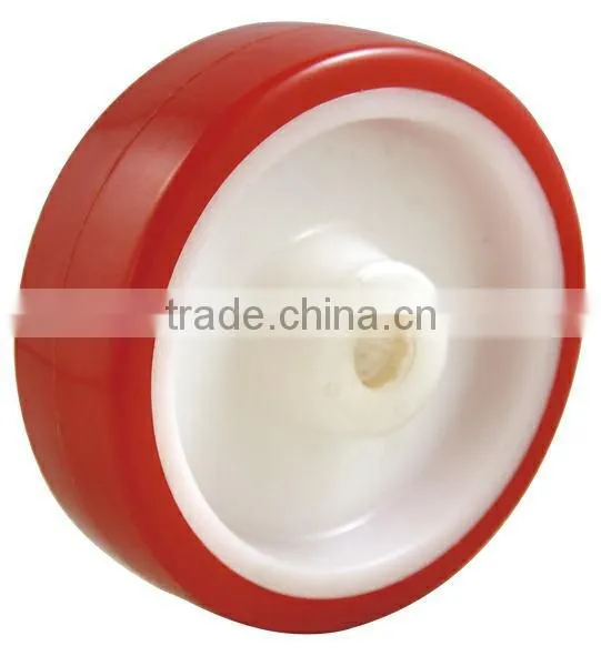 4 inch PU industrial screw caster wheels