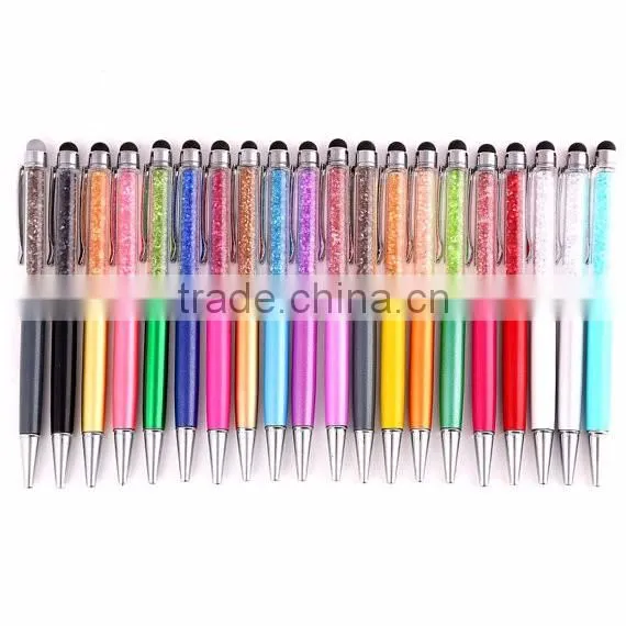 Fashion crystal writing pen with rhinestone
