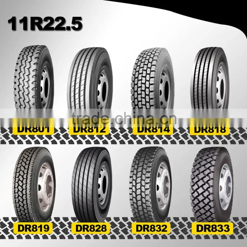 china brand DOUBLE ROAD low profile 11r22.5 tyre for truck
