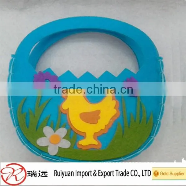 Hot sale!!! Lovely and creative Felt Easter bag for kids from China